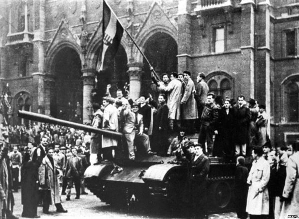 the Hungarian uprising in 1956
